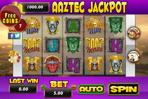 Aztec Jackpot Slots - Roulette and Blackjack screenshot 2