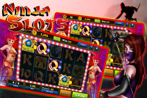 Ninja Hot Slots Blackjack Free Game with Slots: Free Games HD ! screenshot 3