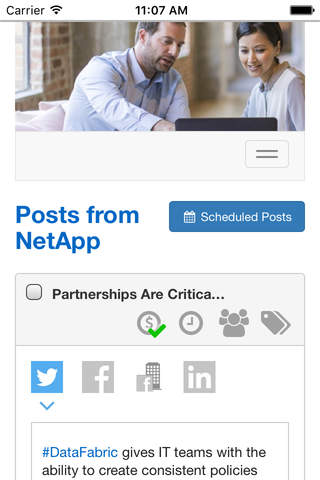 NetApp Partner Social OnDemand screenshot 2