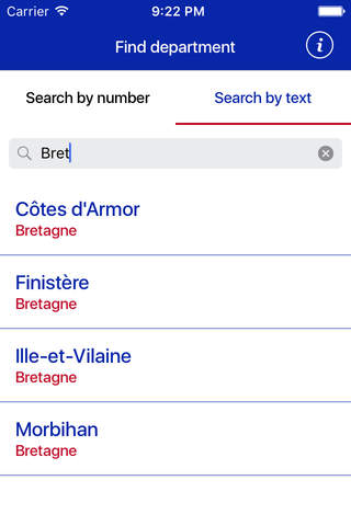 Départements de France - infos screenshot 2