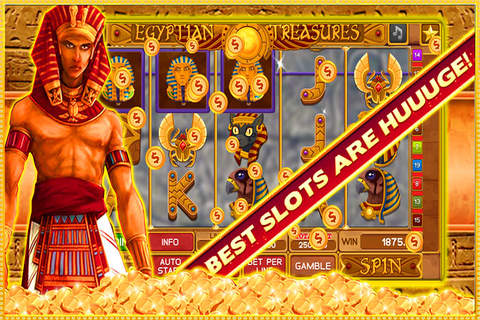 Awesome Casino Slots: Spin Slots Of Pharaoh Machines Free! screenshot 3