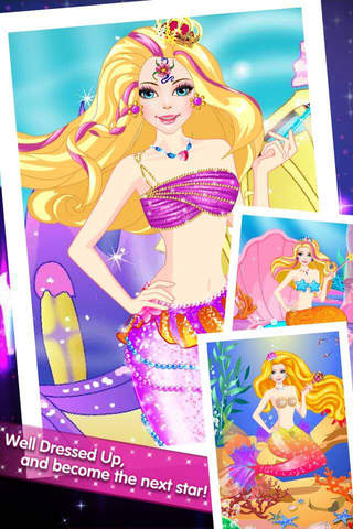 Dress Up Beautiful Mermaid – Girls Fashion Salon Game screenshot 2