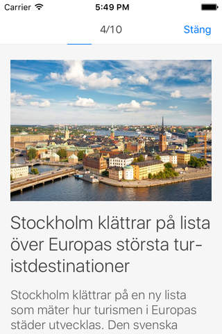 Travel News Sverige screenshot 2