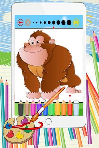 Animals and Zoo Coloring Book Pages - Jungle Color and Paint Free Game For Kids screenshot 3