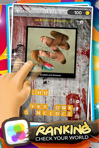 Scratch The Pics : Horror Characters Trivia Photo Reveal Game Pro screenshot 2
