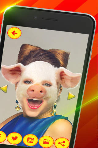 Pig Face Photo Stickers – Funny Face Changer and Animal Head Picture Montage Maker screenshot 2