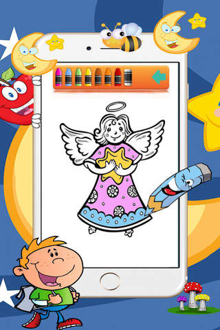Coloring Book Pretty Fairy for kids screenshot 2