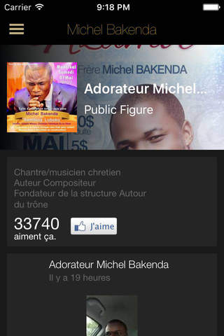Michel Hardy Bakenda Officiel screenshot 4
