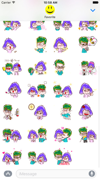 Lovely Lovers > Stickers! screenshot 3