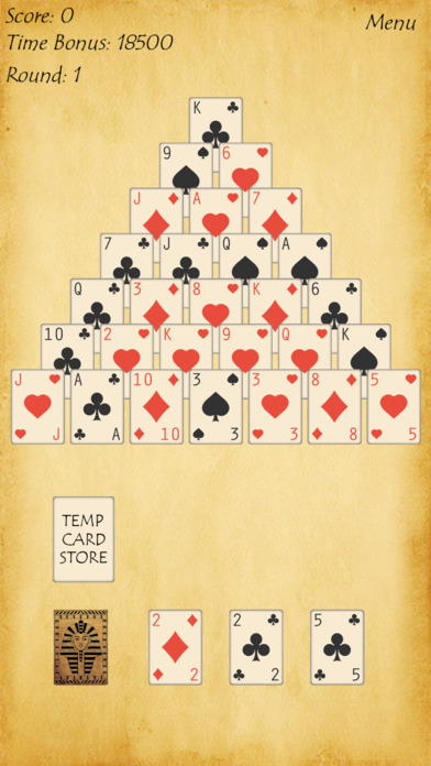 Maya Pyramid Solitaire screenshot 2