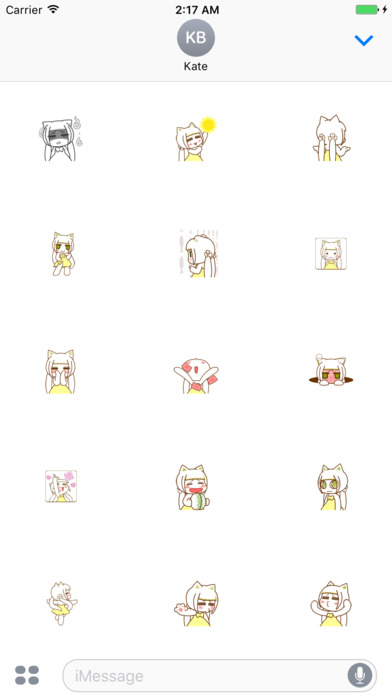 Cute Catwoman Stickers screenshot 2