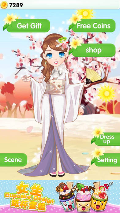 Kimono Princess-Girl Makeup screenshot 4