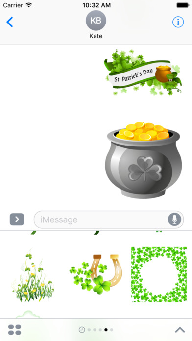 St Patrick's Day Stickers for iMessage screenshot 3