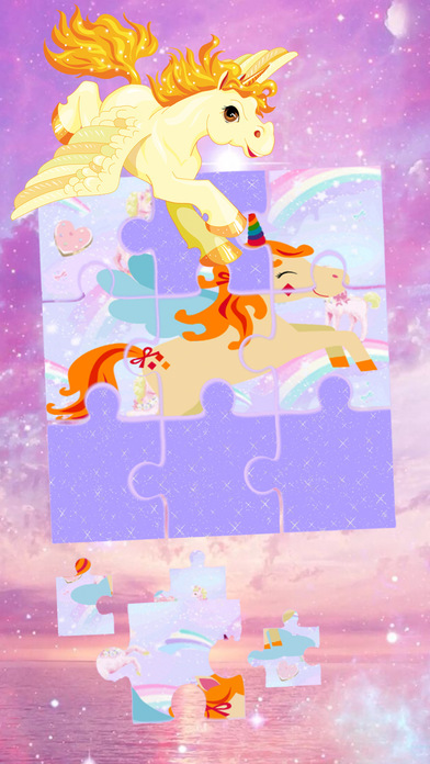 Jigsaw Game The Pony Unicorn Princess Baby Puzzle screenshot 2