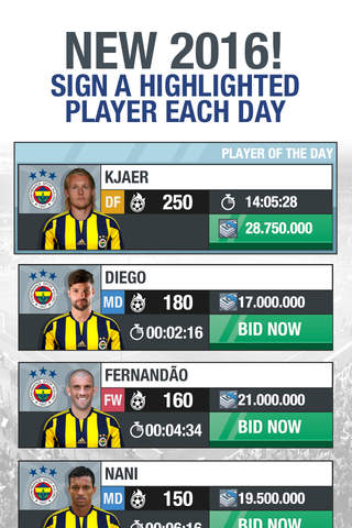 Fenerbahçe Fantasy Manager 2016 - Lead your favourite football club screenshot 3