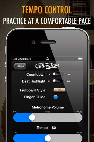 Pocket Jamz Guitar Tabs Lite - Giant Catalog of Interactive Guitar Songs with Tabs, Lyrics and Chords screenshot 4