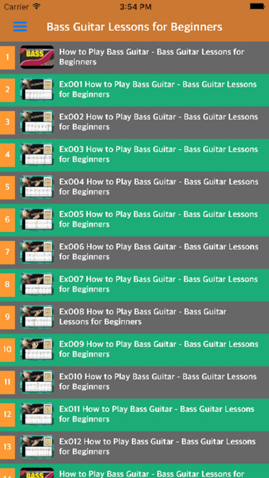 Guitar Bass Learning - Play Guitar Bass With Video screenshot 3