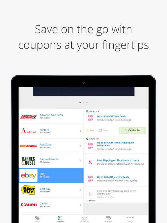 Slickdeals - Deals, Discounts, And Coupons App For Shopping Screenshot