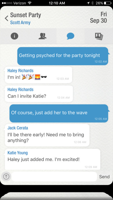 Wave - The Social Network For Events screenshot 4