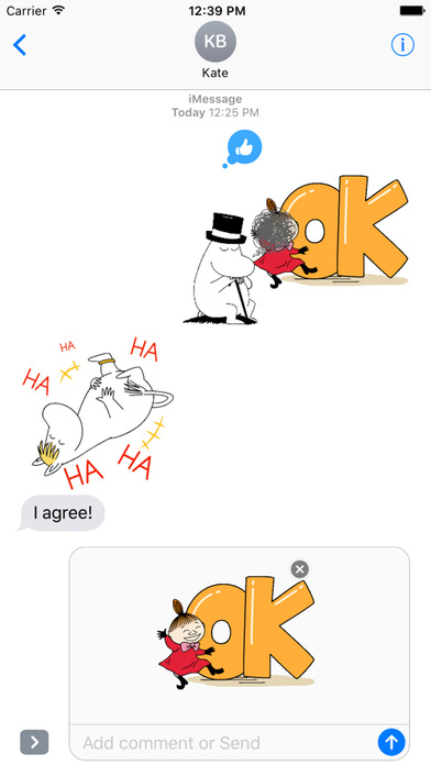 Moomin Animated Stickers Pack for iMessage screenshot 3