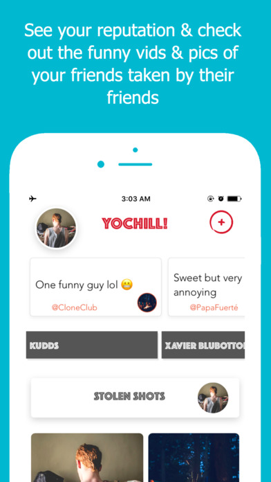 YoChill! - let your friends tell your story screenshot 2