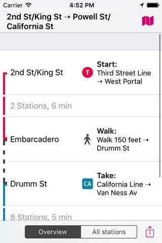 San Francisco Rail Map Lite screenshot 4