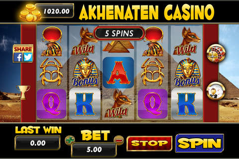 Aakheneten Casino - Slots, Blackjack 21 and Roulette FREE! screenshot 2