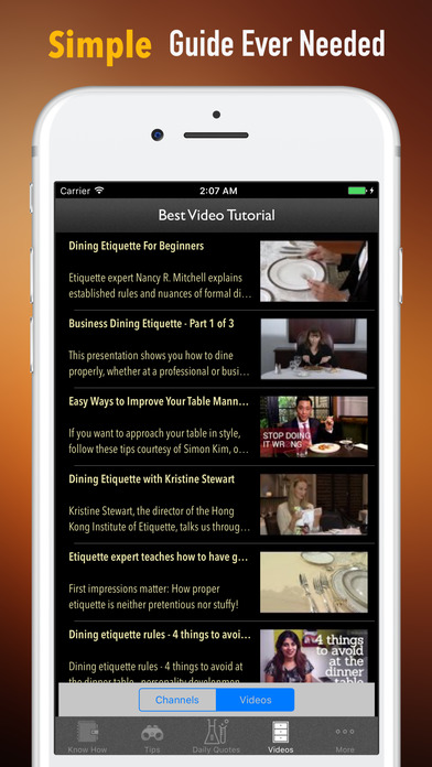 Dining Etiquette Beginners-Guide and Tutorials screenshot 2