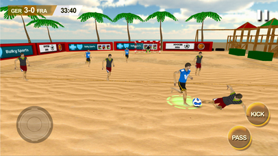 Beach Soccer 2k17 - ultimate mobile soccer hero 3D screenshot 4