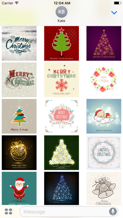 Merry Christmas ECARd Stickers screenshot 3