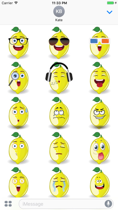 Sticker Me: Lemon Faces screenshot 2
