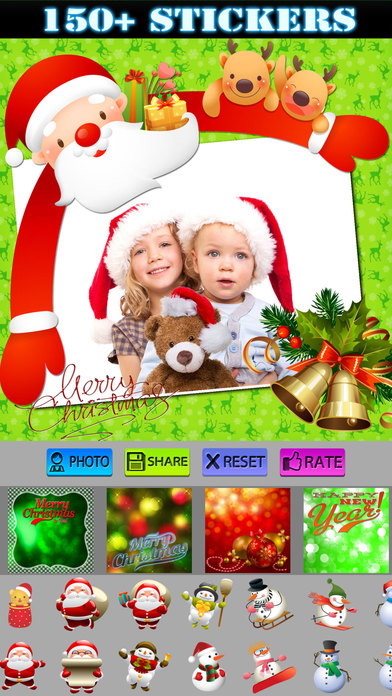 Amazing Christmas Photo Frames + Stickers screenshot 3