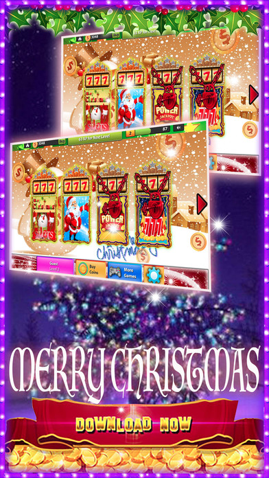 Vegas HD Mega Christmas Slots Machine screenshot 3