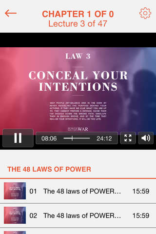 48 Laws of Power Edition Pro screenshot 4