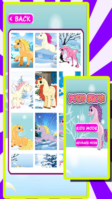 Crazy Pony Game Snow Ice Jigsaw Puzzle For Kids screenshot 2