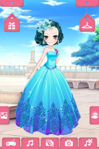 优雅公主裙 - 女孩最爱，明星范，免费小游戏 screenshot 2