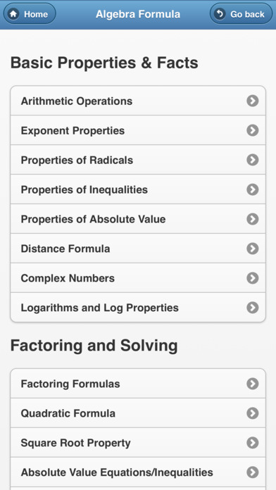 Math Formula Dictionary screenshot 2