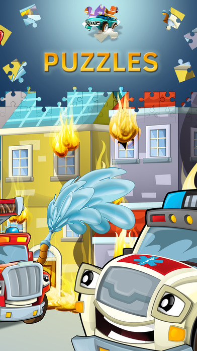 Cartoon Cars Puzzles for Kids. Premium screenshot 3