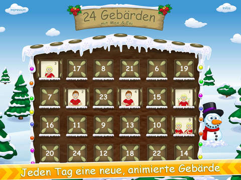 24 Gebärden - mit Max und Eni durch den Advent screenshot 2