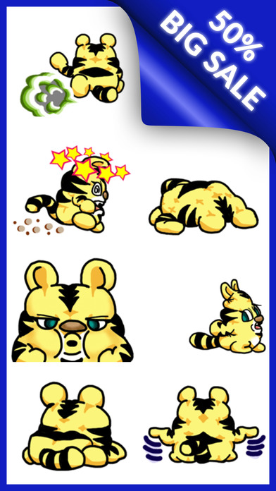 Cute Tiger Stickers screenshot 2