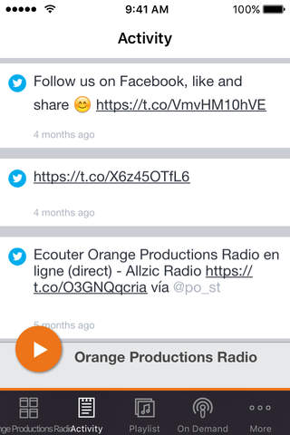 Скриншот из Orange Productions Radio