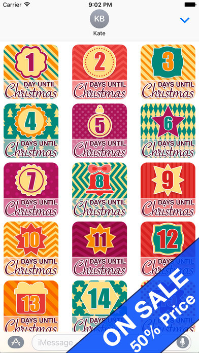 Countdowns Days Until Christmas Stickers screenshot 2