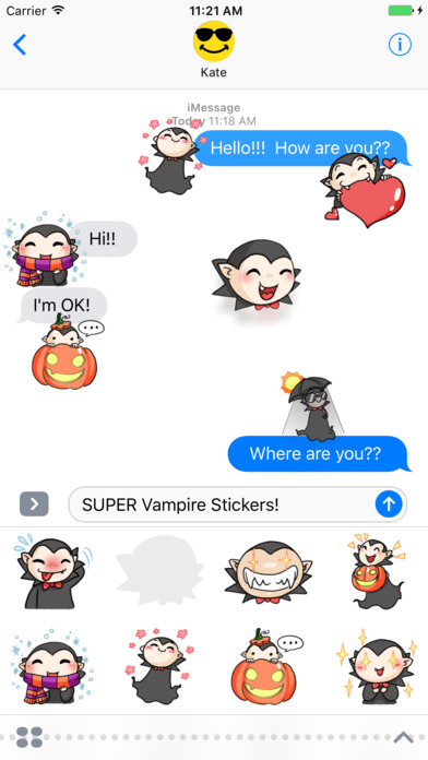 Little Dracula! Nice Stickers! screenshot 2
