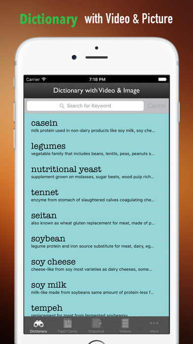 Vegetarian and Vegan Nutrition Glossary|Health screenshot 4