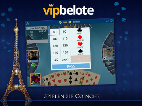 VIP Belote - Coinche & Contrée screenshot 3