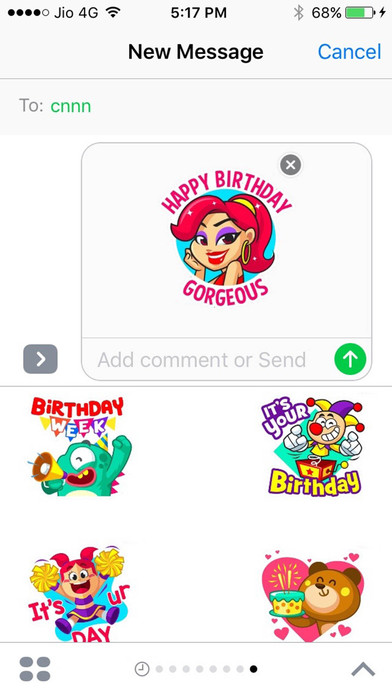 Happy Birthday Stickers for iMessage screenshot 3