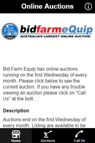 Screenshot of Bid Farm Equip