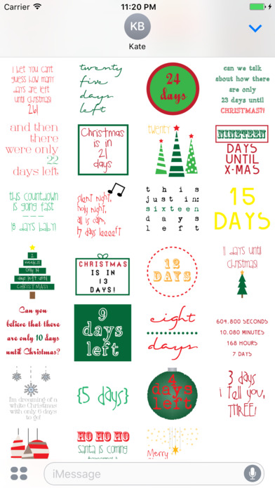 Christmas Countdown Stickers screenshot 2