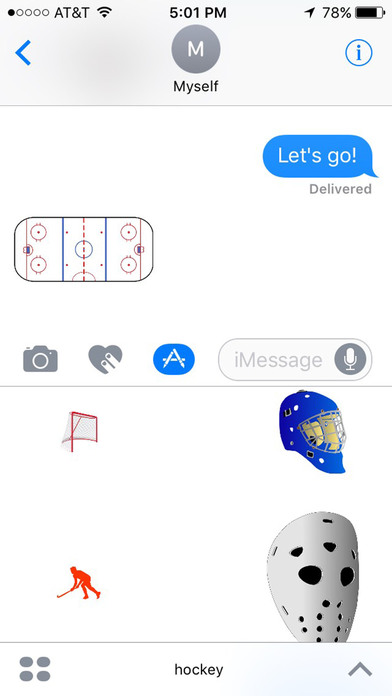 Ice Hockey Stickers for iMessage screenshot 4