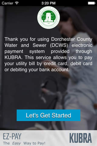 Dorchester County Water and Sewer (DCWS) EZ-PAY screenshot 2